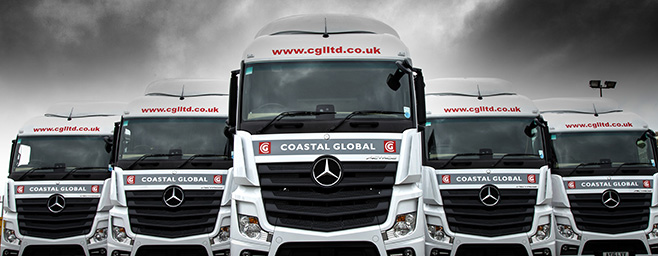 CGL Trucks from the front